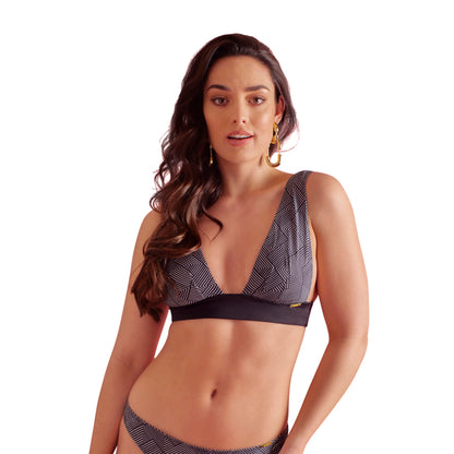 SAPPH Sunkissed triangel Bikinitop Unpadded Geometric Print