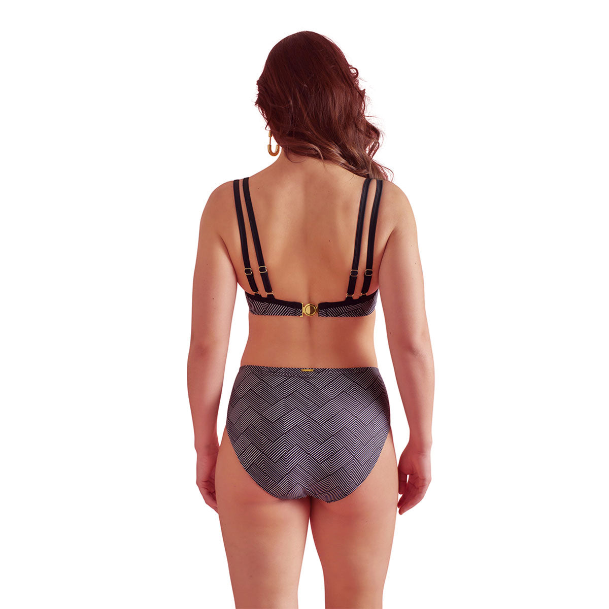 SAPPH Sunrise High Brief Geometric Print