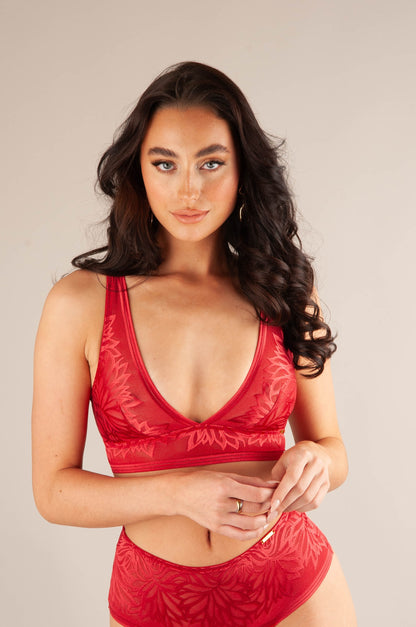 SAPPH Amanda Bralette Rood