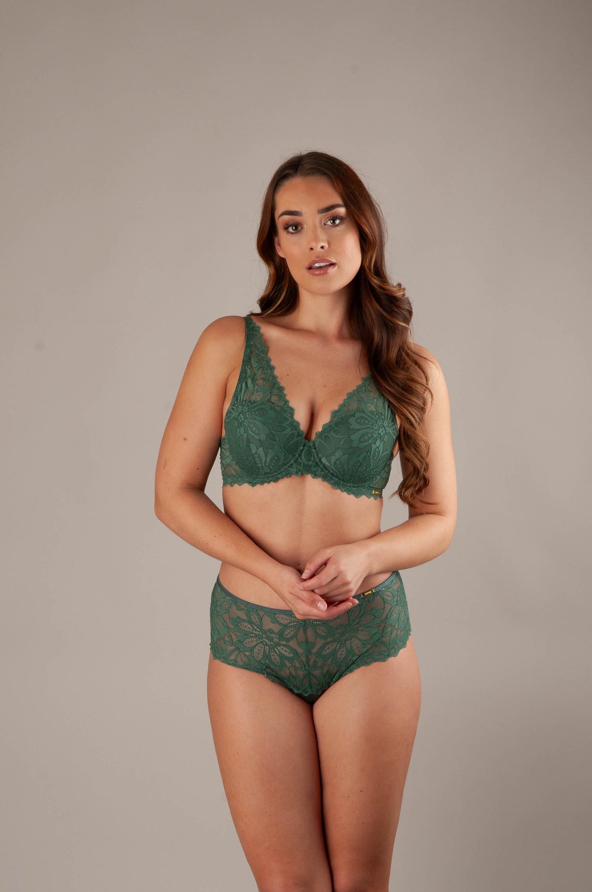 SAPPH Flora Voorgevormde BH Groen