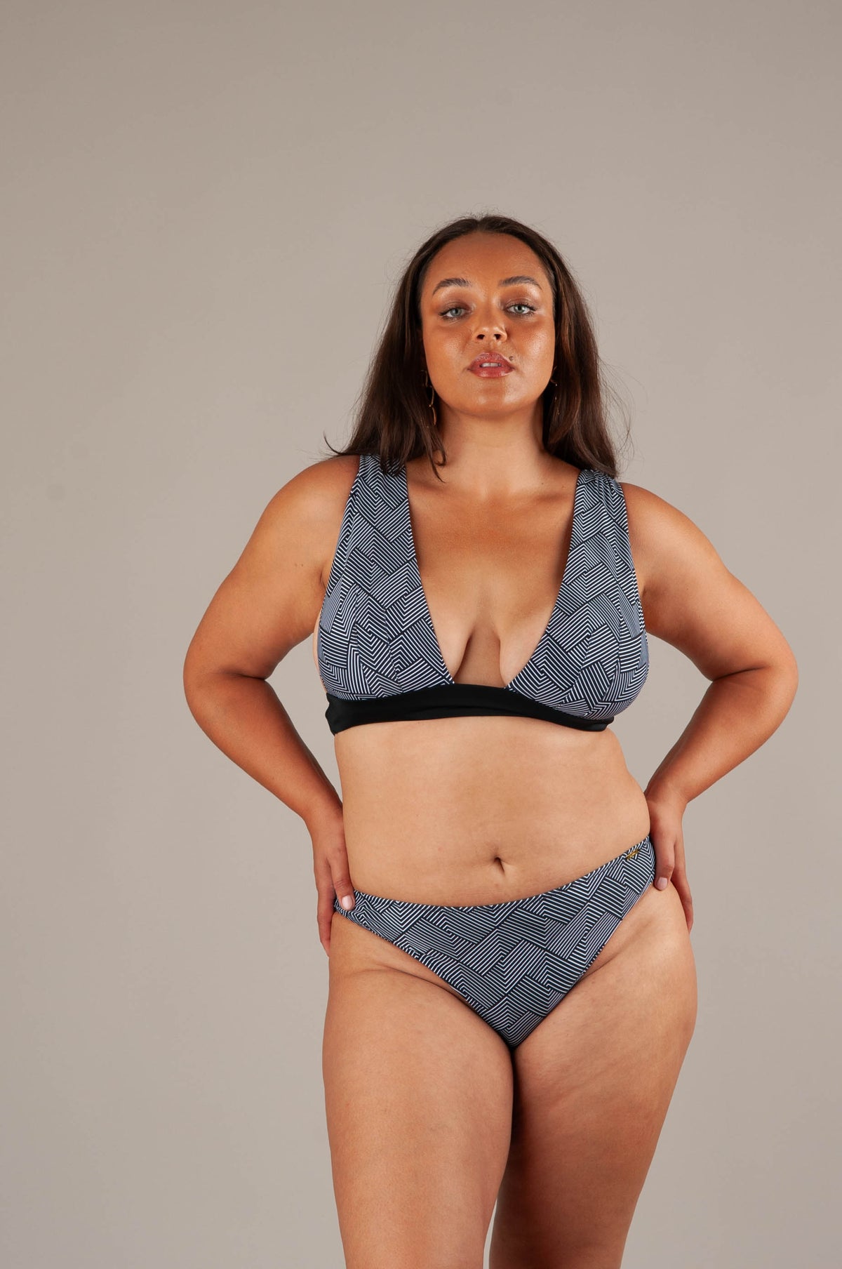 SAPPH Sunkissed triangel Bikinitop Unpadded Geometric Print